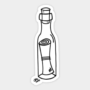 Message in a bottle Sticker